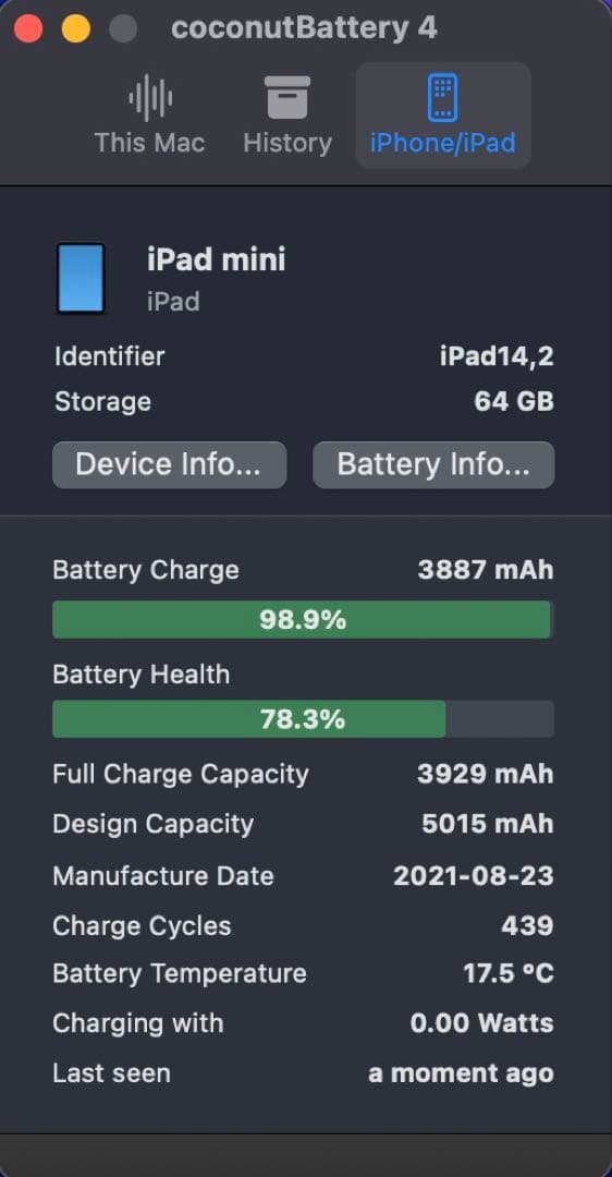 iPad mini 第6世代セルラーモデル SIMフリー パープル 64GB