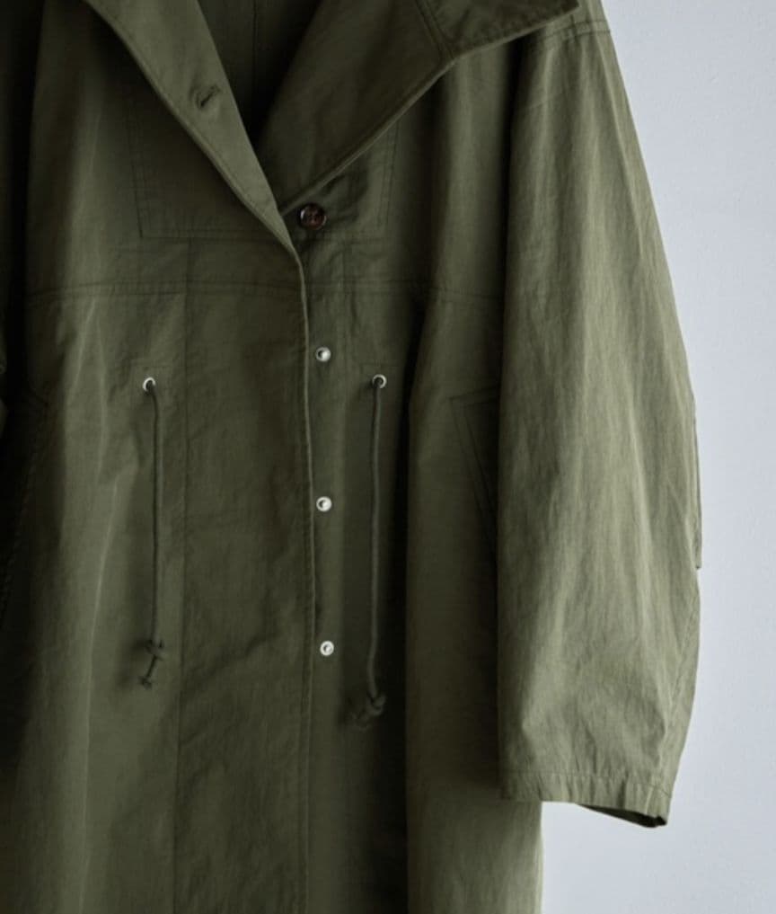【完売品】【新品】etoll.スタンドカラーミリタリーコート