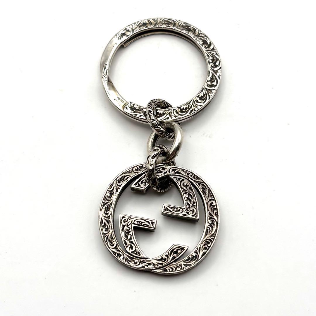 グッチ キーリング アラベスク インターロッキング シルバー 銀 925