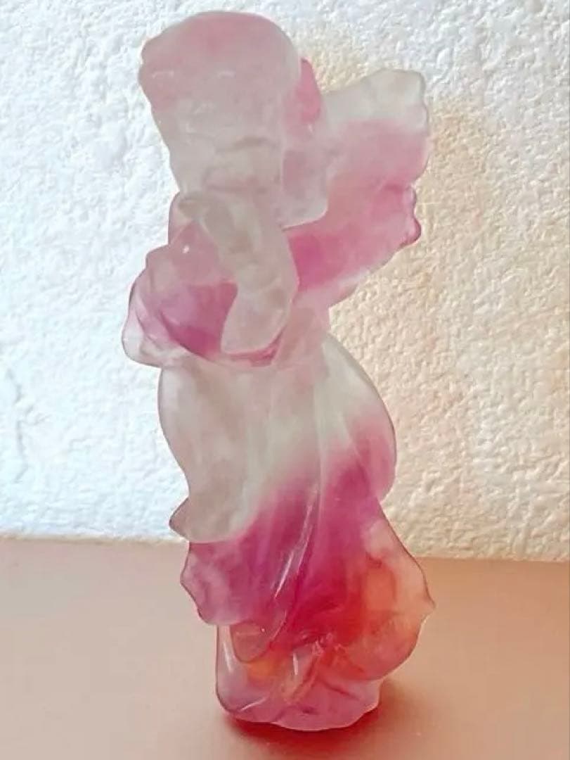 天使の力を信じる者へ　撫でるお守り天然石6〜6.5㎝　一点もの