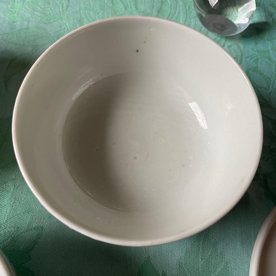 伊万里焼　色絵　金彩　染付　吉祥文様　蓋付き茶碗　3客