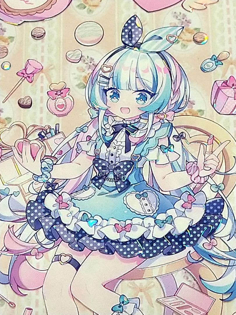 J1005＃水色蕾裙(贝壳光)Shine切り売り海外人物マステ女の子