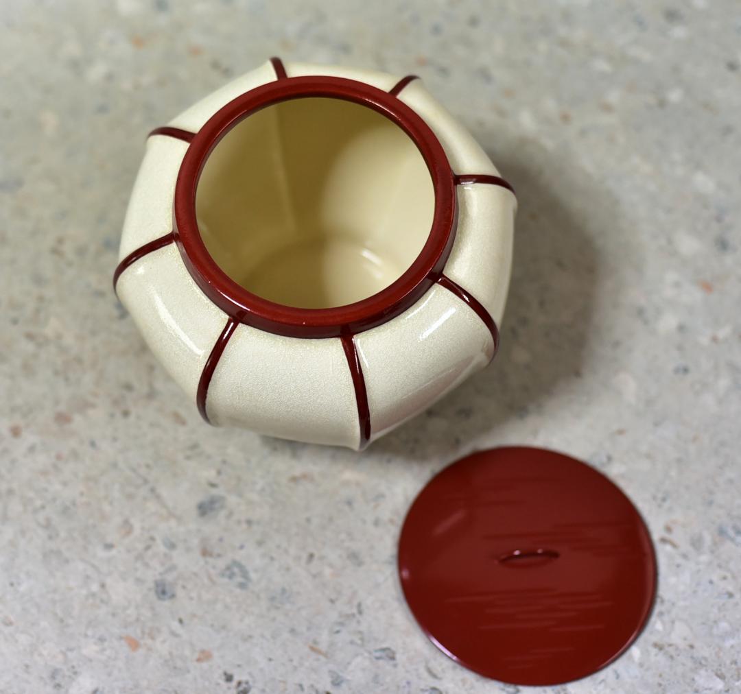 値下げ、瑞豊造　ぼんぼり水指【極上品】　共箱/お茶道具