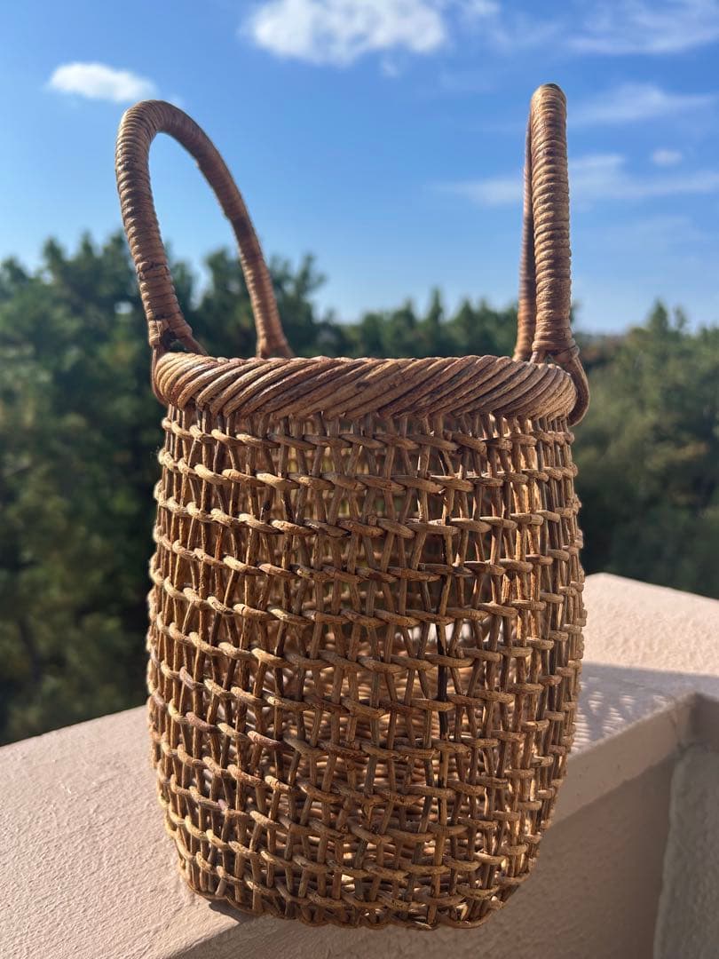 あけび籠バッグ　こだし編み