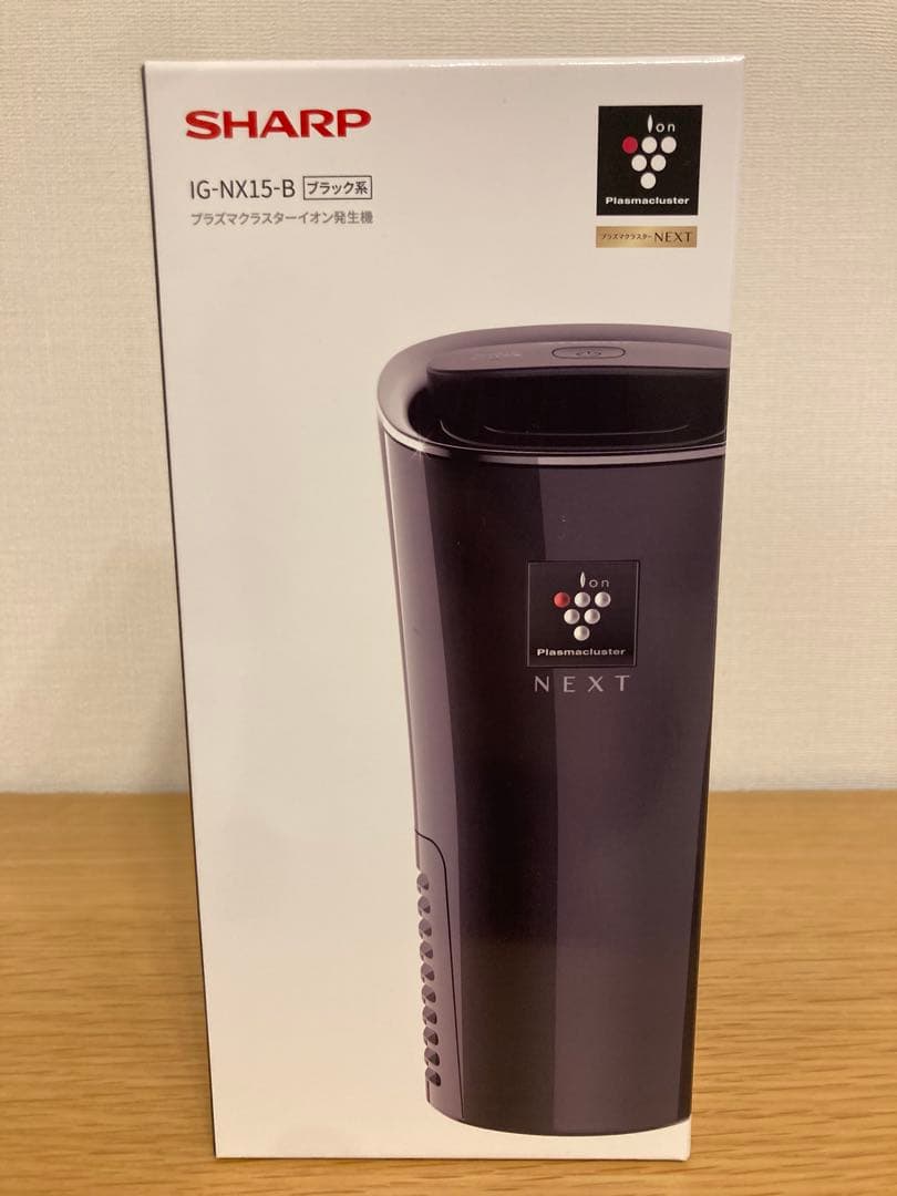 新品・未開封SHARP プラズマクラスターイオン発生器　IG-NX15-B 黒