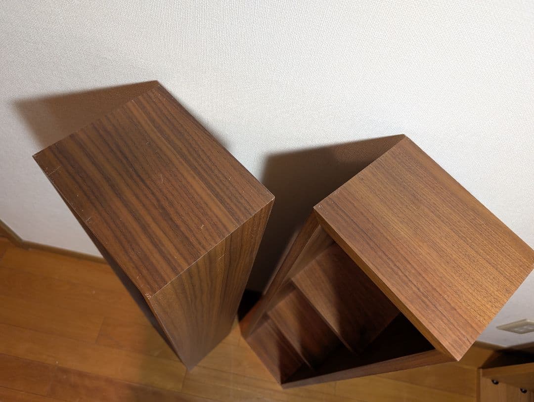 《送料込》無印良品 壁に付けられる家具箱 ウォールナット 棚 収納木製 飾り棚