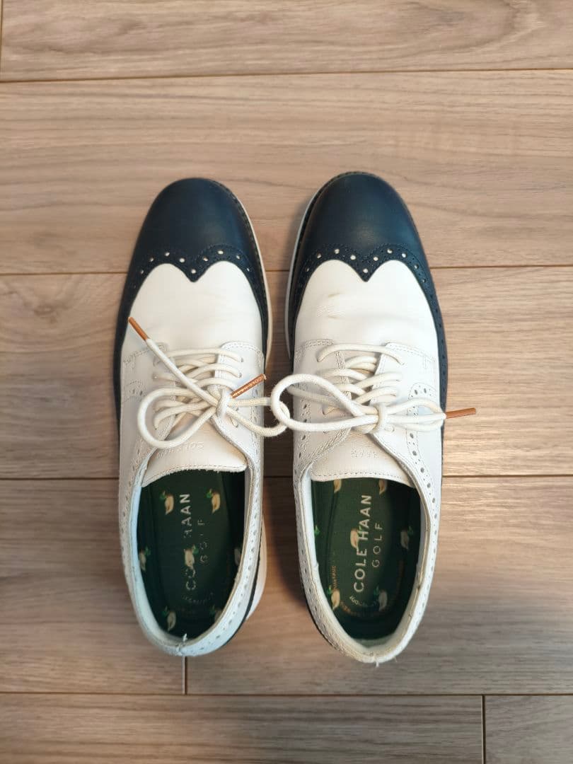 COLE HAAN ゴルフシューズ ホワイト/ネイビー