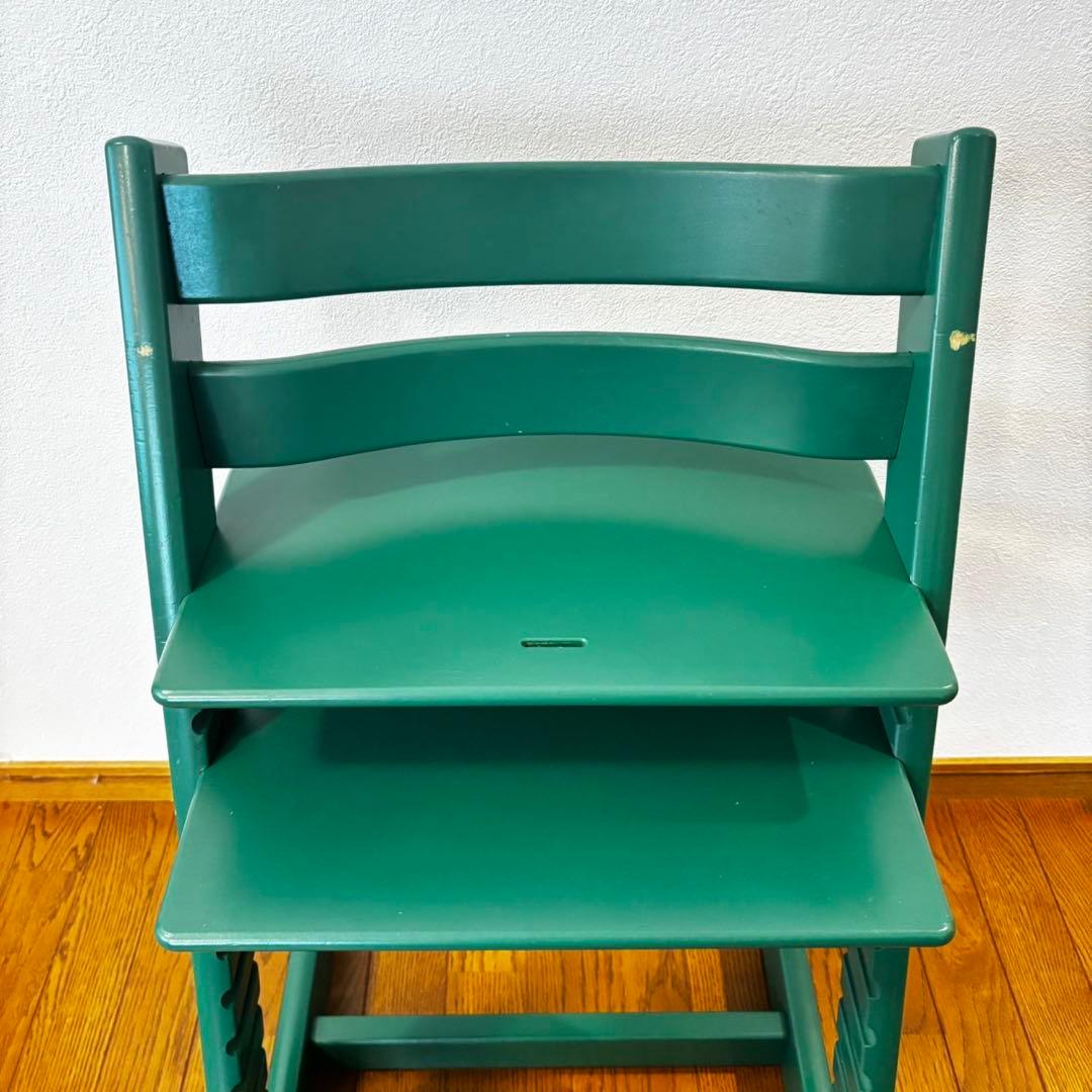 ストッケ　トリップ トラップ　ベビーチェア+ベビーセット　フォレストグリーン