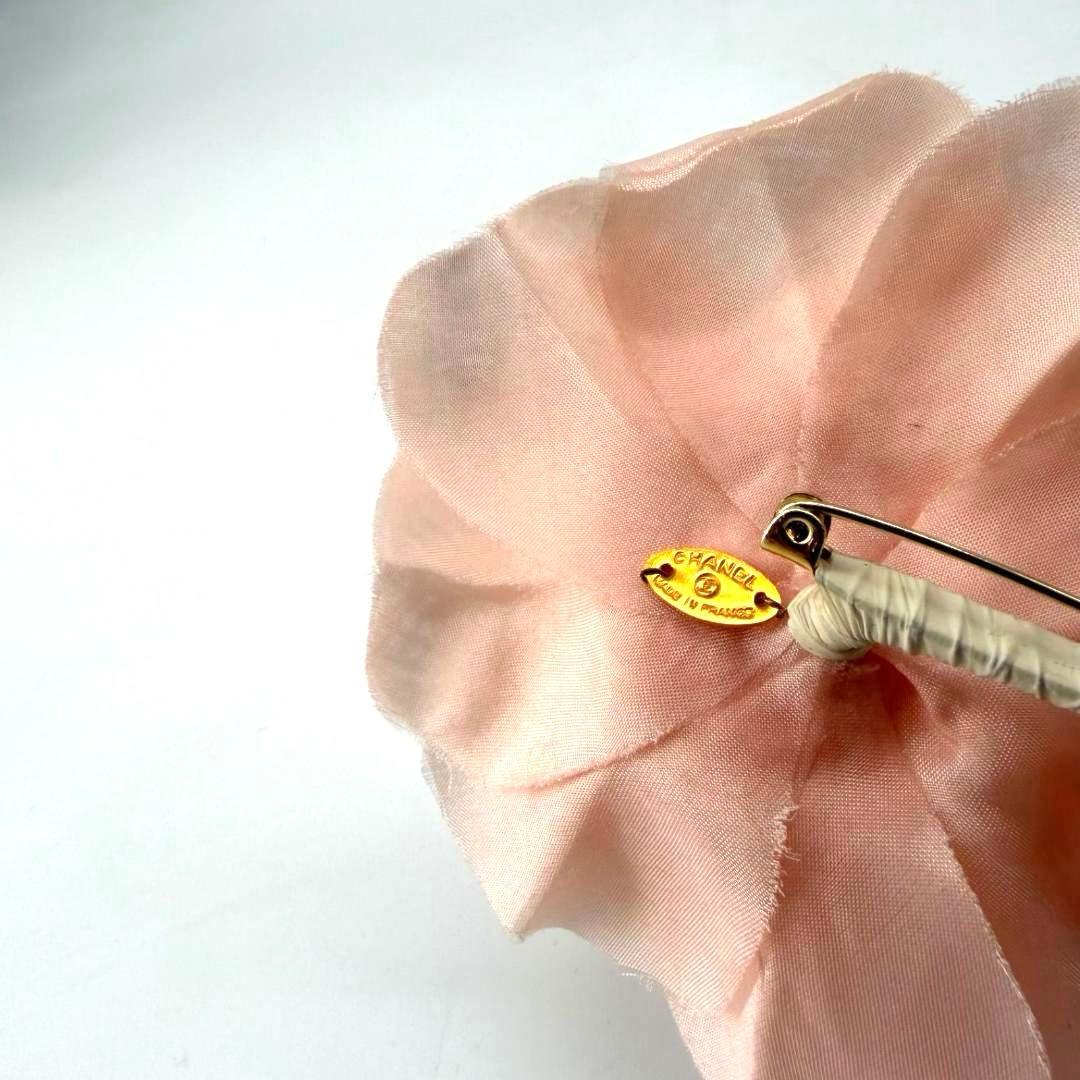 18214✨CHANEL シャネル 花 カメリア コサージュ ピンク