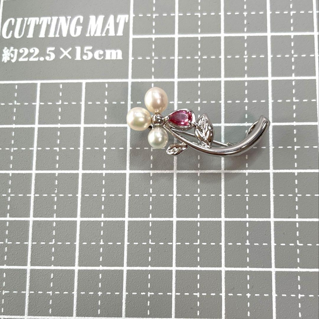 田崎真珠　パールブローチ　入学式　卒業式　コサージュ　本真珠　ブランド　刻印