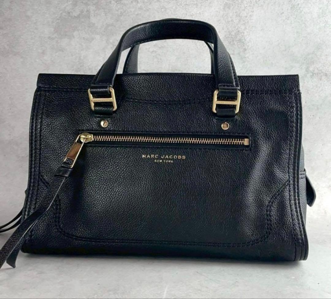 ✨極美品✨マークジェイコブス　クルーザー　サッチェル　2way レザー　ブラック