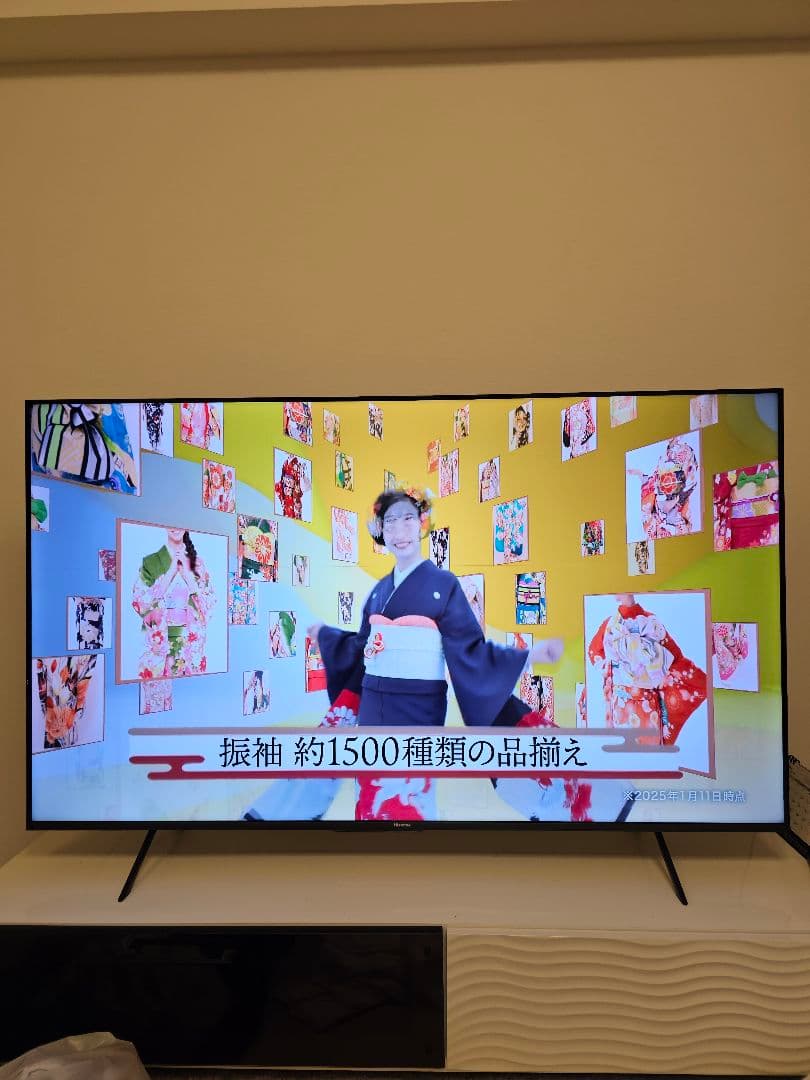 へ*と様 ハイセンス 65E7H 2024年製　細い縦線と横線あり　手渡しOK