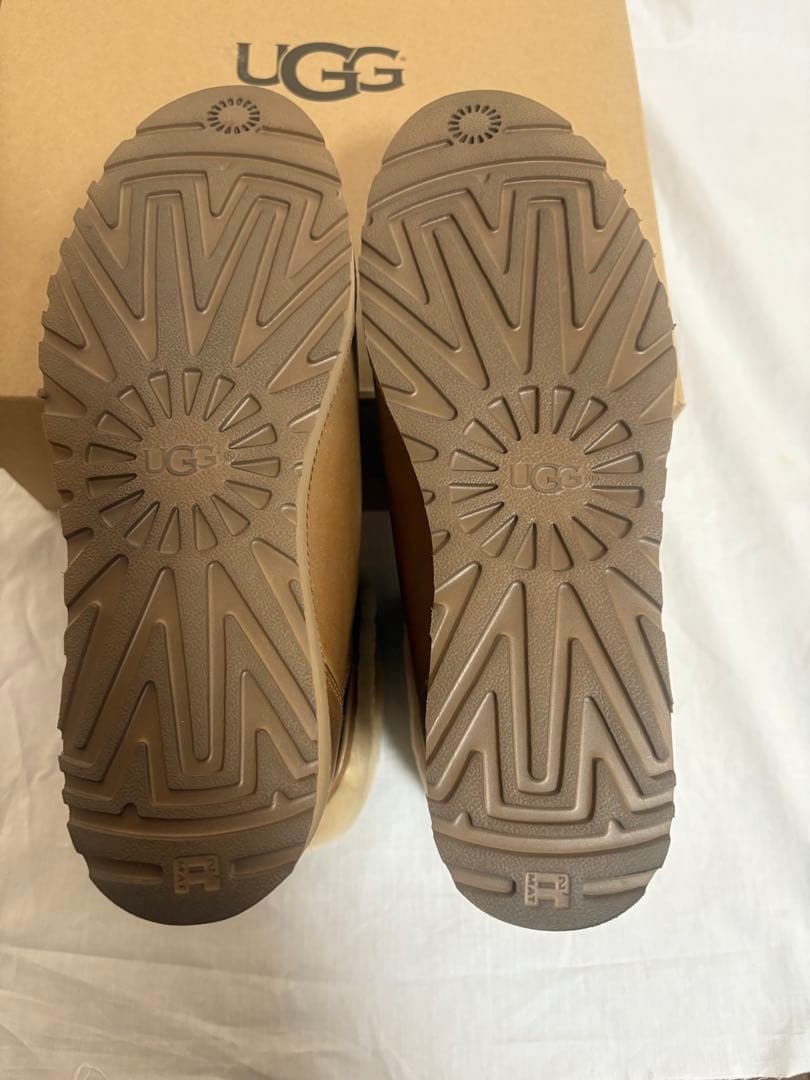 UGG ブラウン ファー付き ブーツ USA8