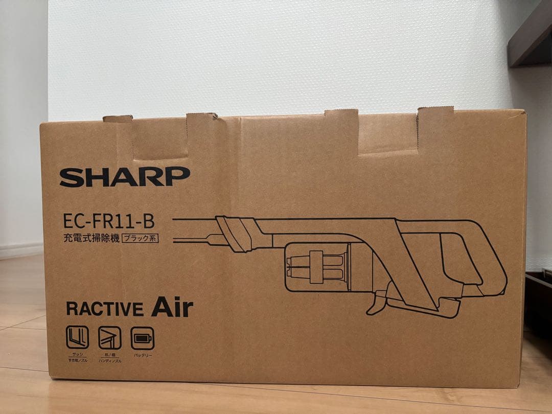 シャープ　コードレススティック掃除機 RACTIVE Air EC-FR11-B