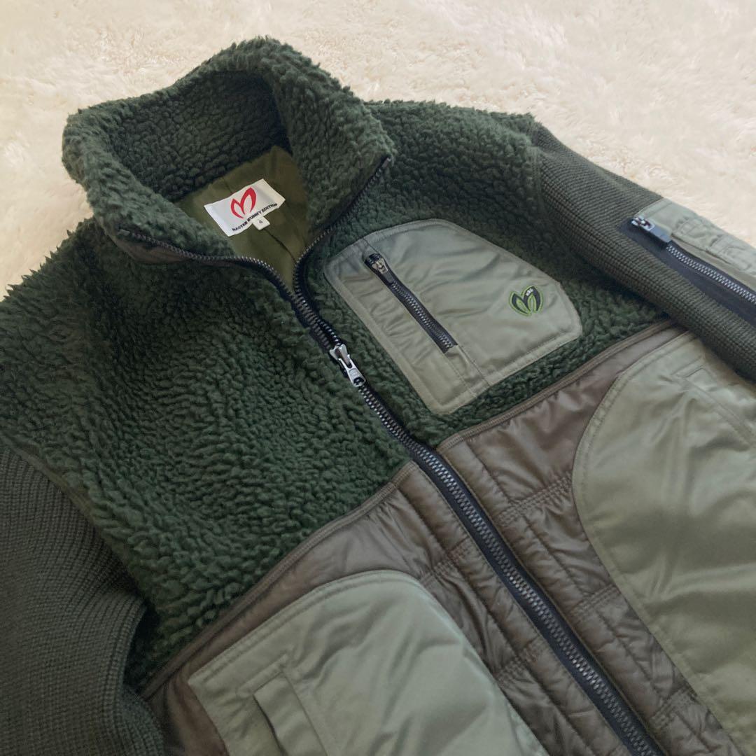 美品！MASTER BUNNY EDITION ボアブルゾン　カーキ　M