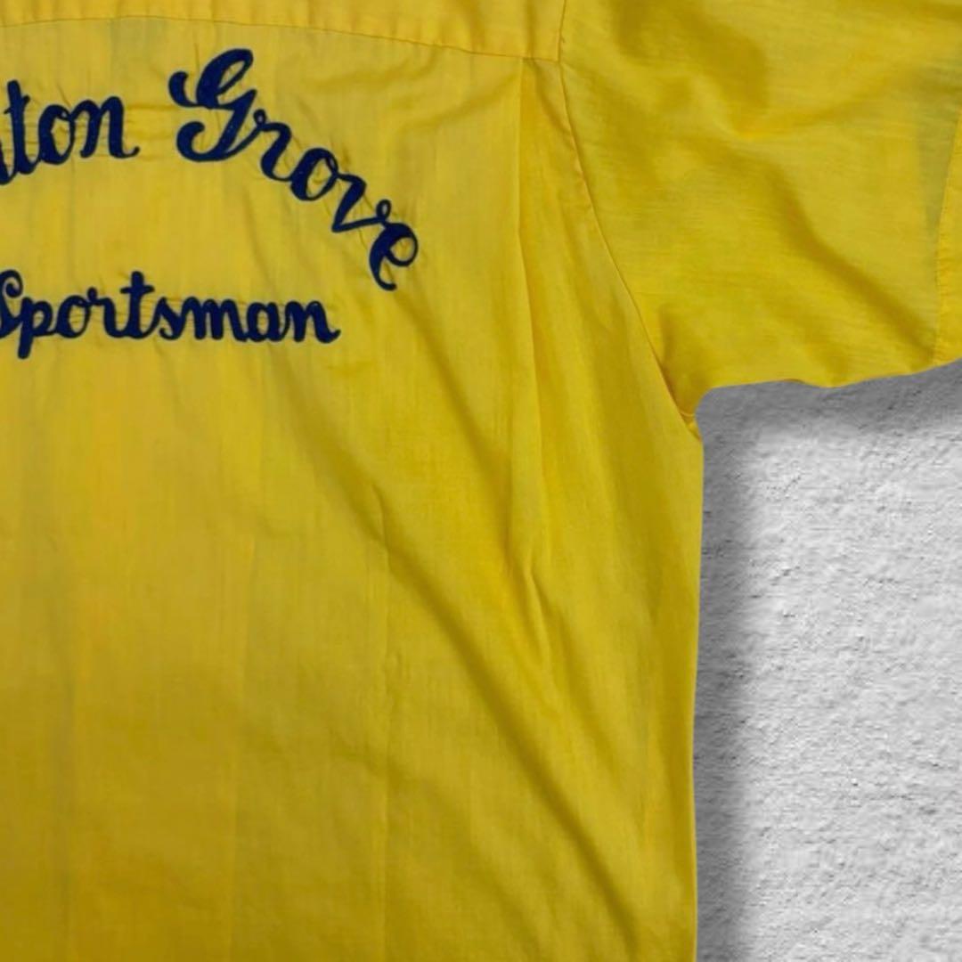 ヒルトンボーリングシャツ開襟70sUSA製チェーンステッチvintage古着