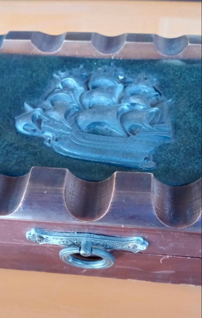 ミキモトパールアイランド ジュエリーボックス アンティークボックス 木箱