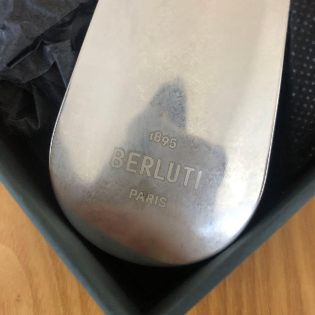 Berluti 靴べら　シューホーン　メタル＆ヴェネチア カーフレザー