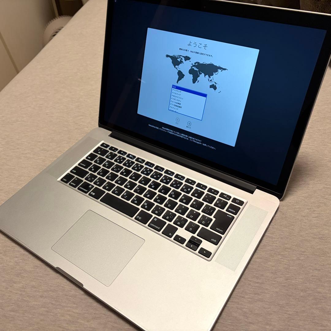 MacBookPro A1398(Mid2012) ジャンク扱い(動作保証なし)