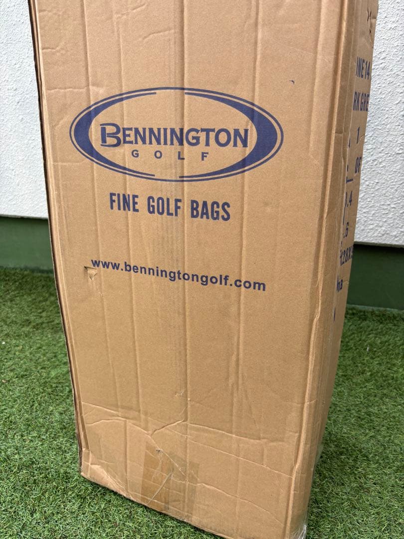 ベニントン　スタンドキャディバッグ　新品　ゴルフバッグ　グレー　レッド