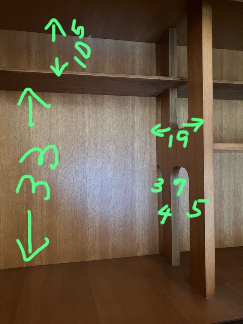 和風 レトロ 上置き 木製のガラス引き戸 飾り棚