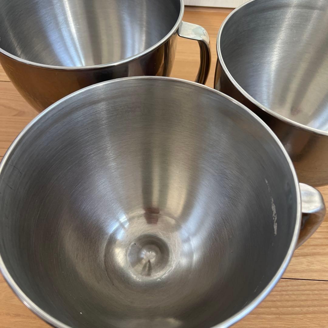 KitchenAid ステンレススチール ボウル 5QT 3個
