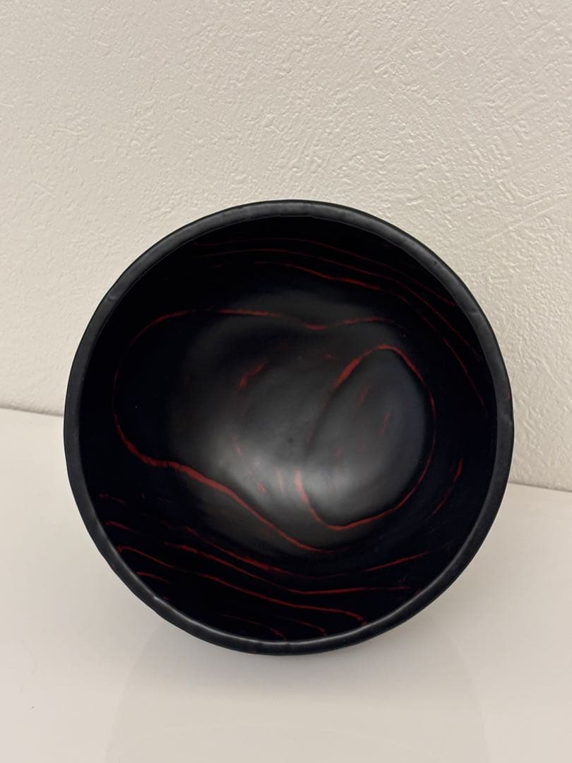 合鹿椀　紙箱付き　　輪島塗　角偉三郎？