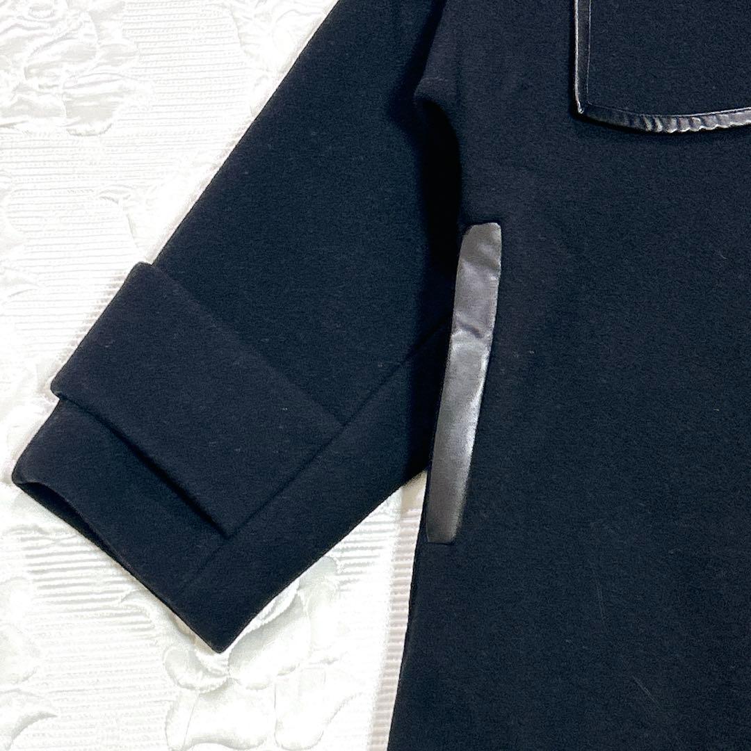 極美品❤︎ UNITED TOKYO ベロアカットテントコート 2way 黒