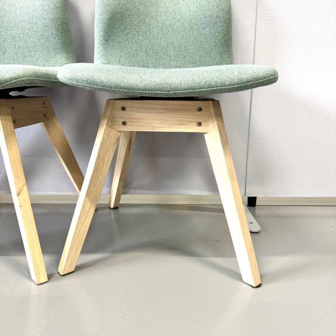 【美品/送料込み】NITORIニトリ サンデー 回転式ダイニングチェア グリーン