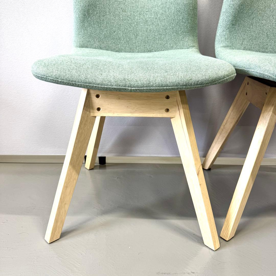 【美品/送料込み】NITORIニトリ サンデー 回転式ダイニングチェア グリーン