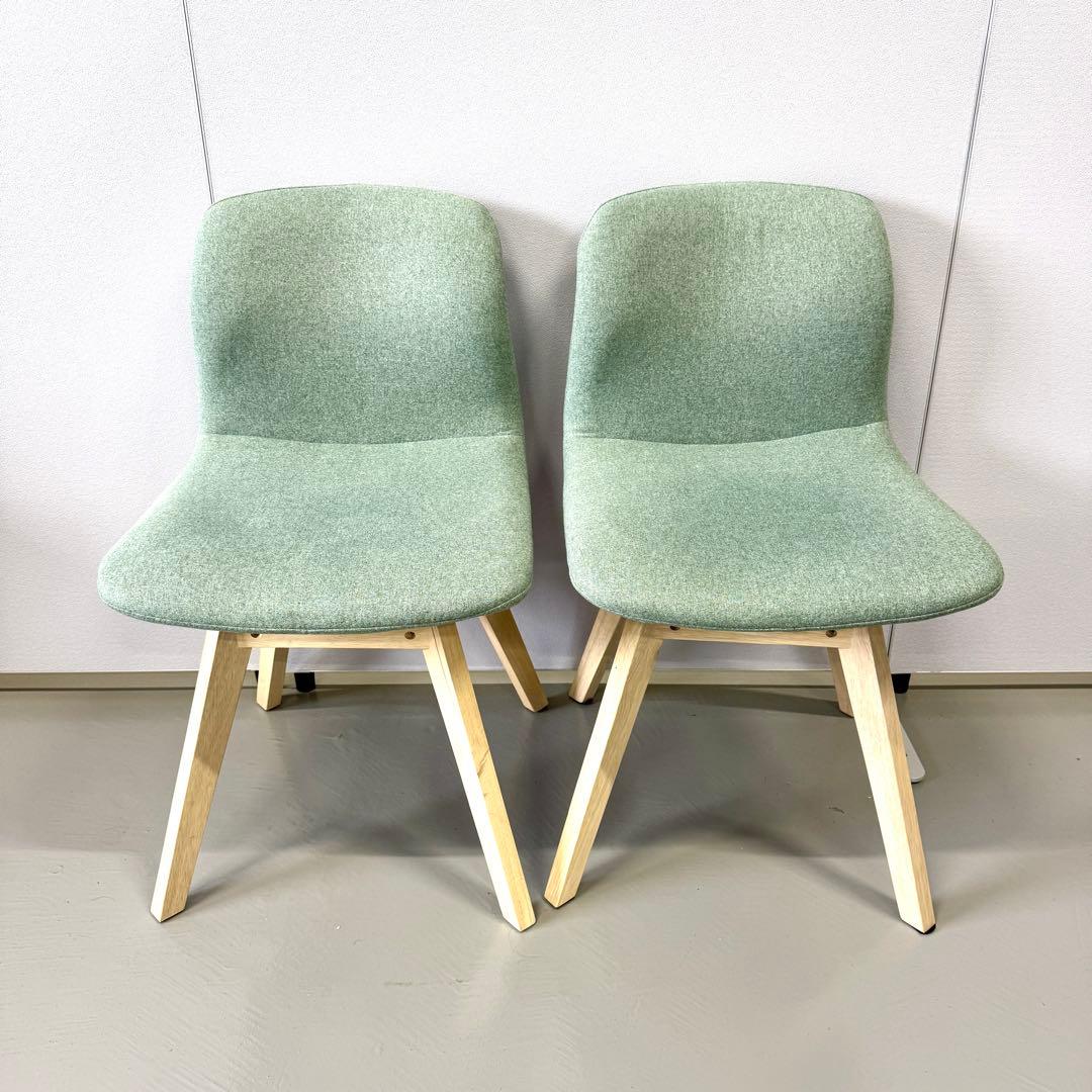 【美品/送料込み】NITORIニトリ サンデー 回転式ダイニングチェア グリーン