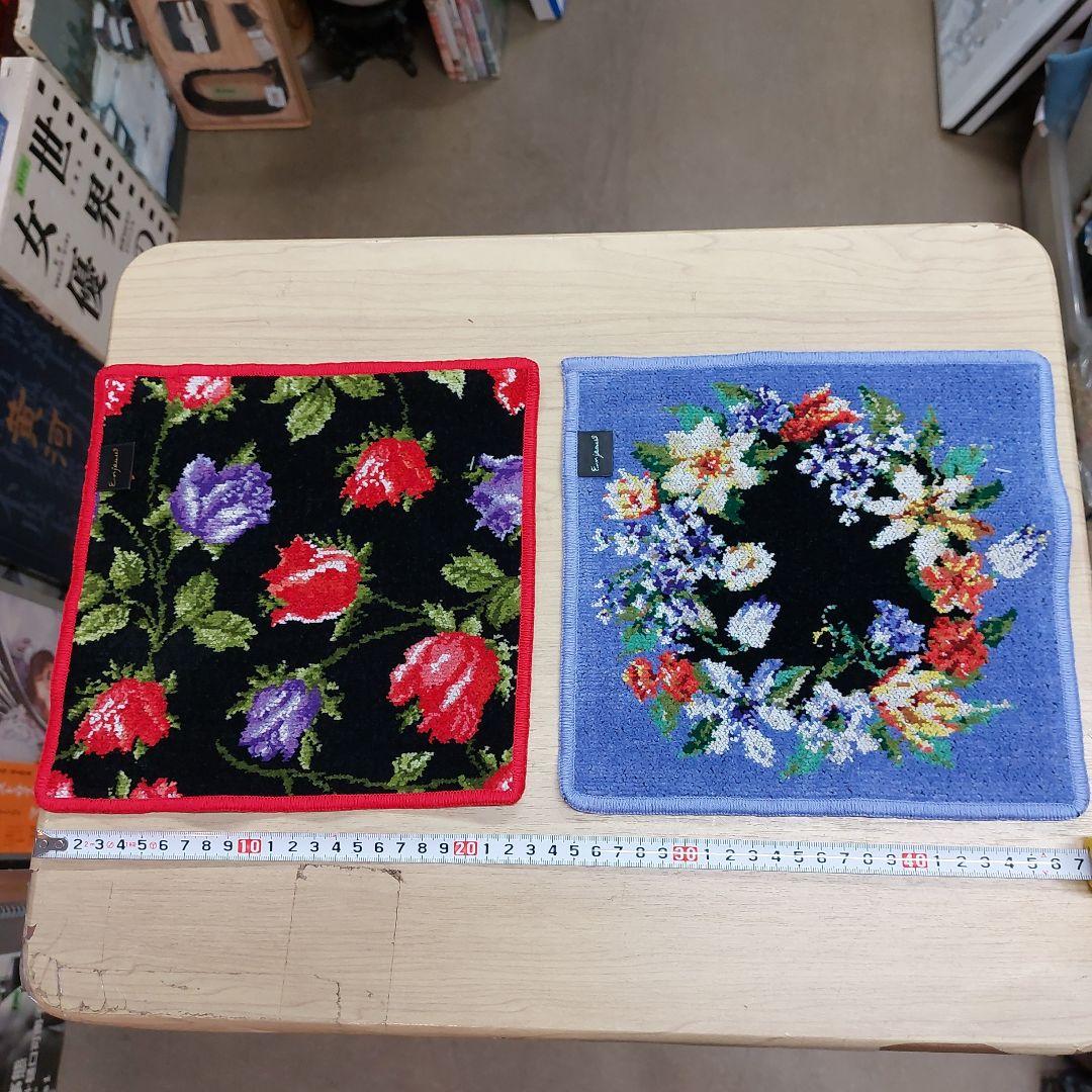 アーンジョー ハンカチ 花柄 10枚 未使用 長期保管品 多少の傷 汚れあり