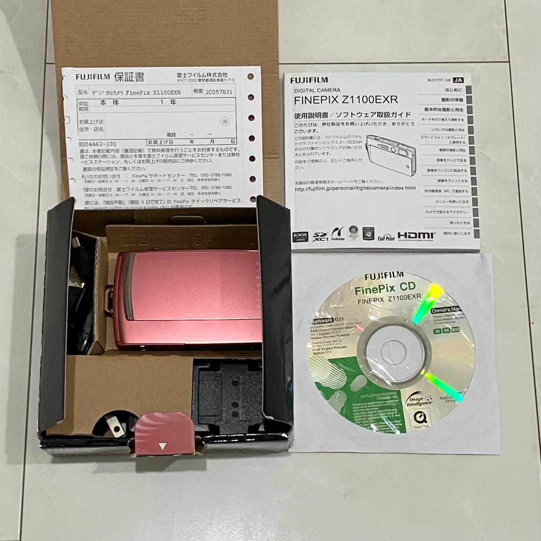 FUJIFILM フジフィルム FinePix Z1100EXR ピンクデジカメ