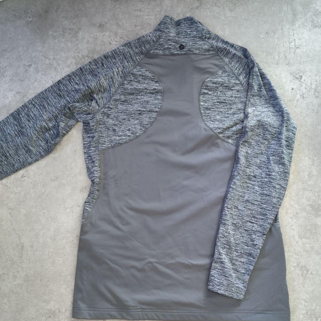 BRIEFING 長袖ハイネックシャツ グレー