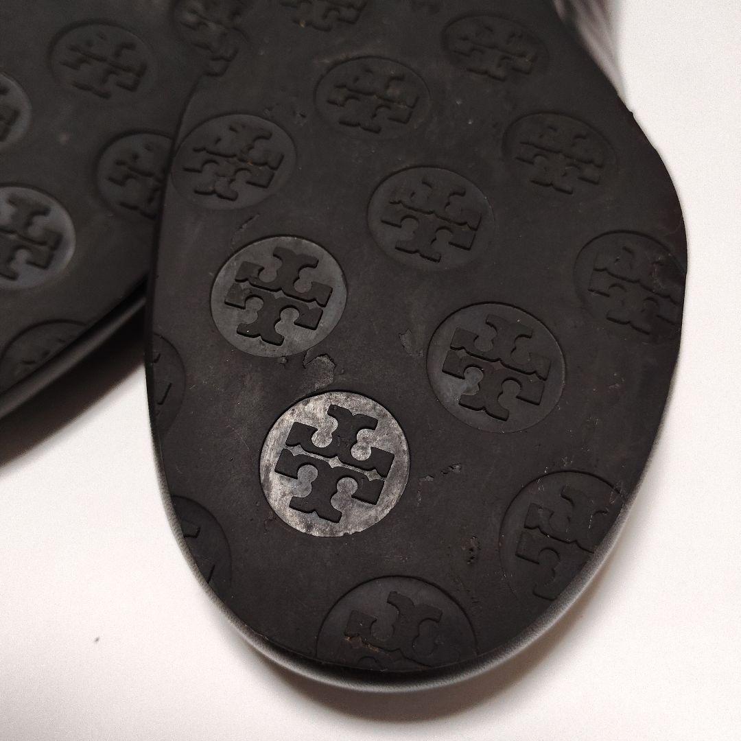 トリーバーチ １度履き 美品 黒 フラットシューズ バレエ24.5～25㎝