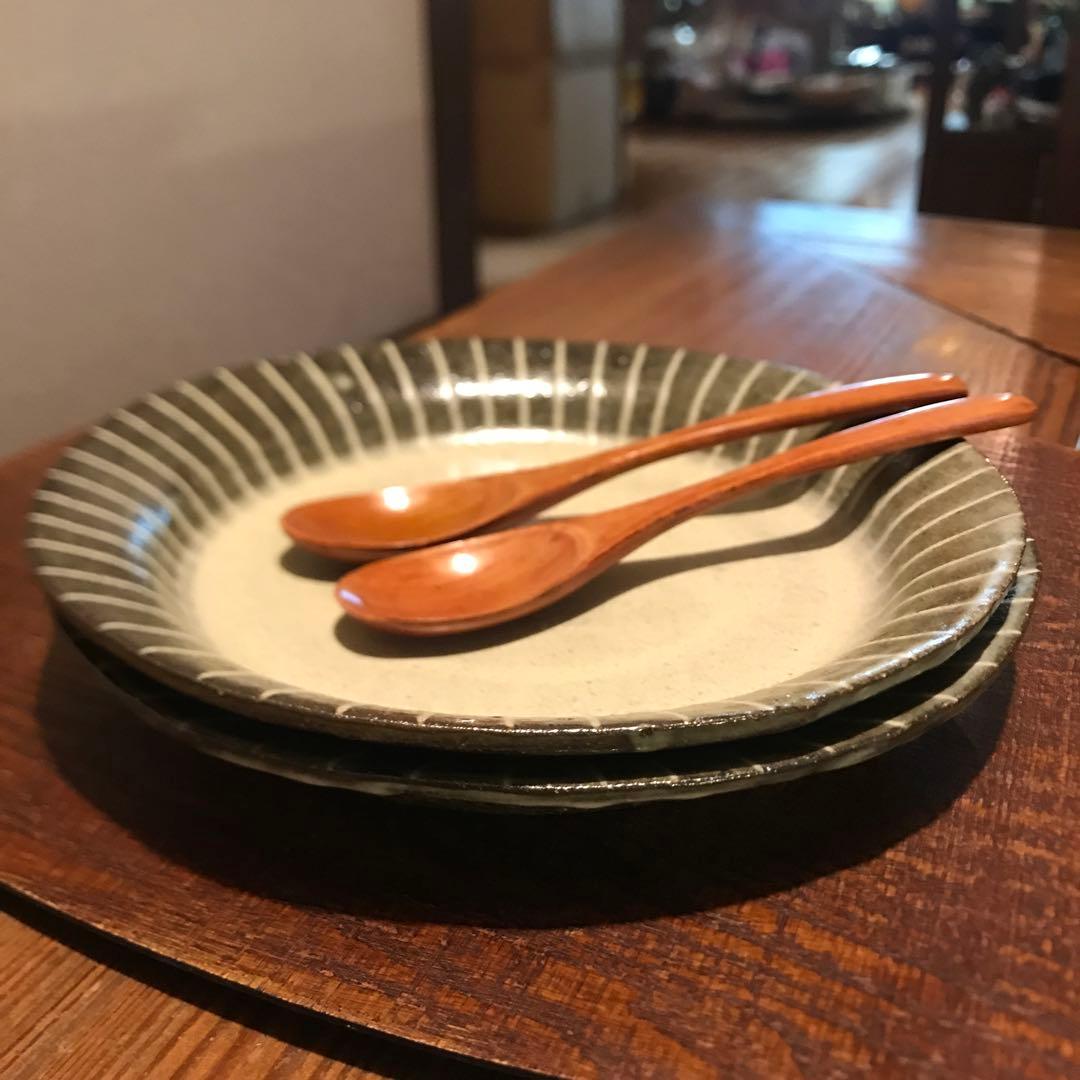 カレー&パスタ皿8枚スプーン付