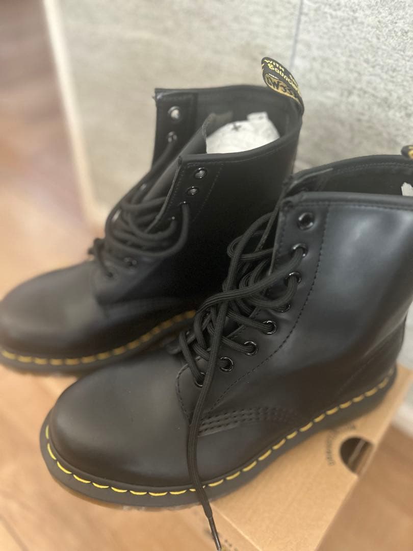 Dr. Martens ブラック レースアップ　ハイカットブーツ
