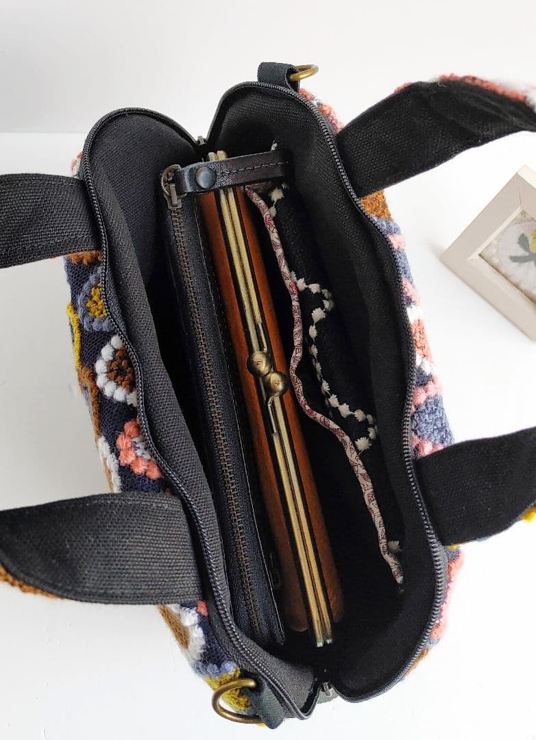 ミナペルホネン 超レア ピンクミッスク ミニサイズファスナーバッグ②