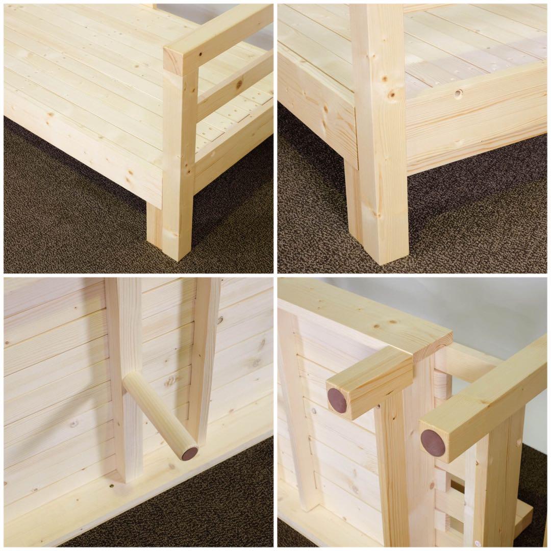 H 新品 北欧 パイン材 ソファベッド すのこ グリーン 緑 ソファ カントリー