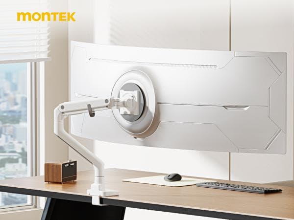 高耐荷重2～27kg★PCモニターアーム★17～57インチ対応 白⭐⑫148