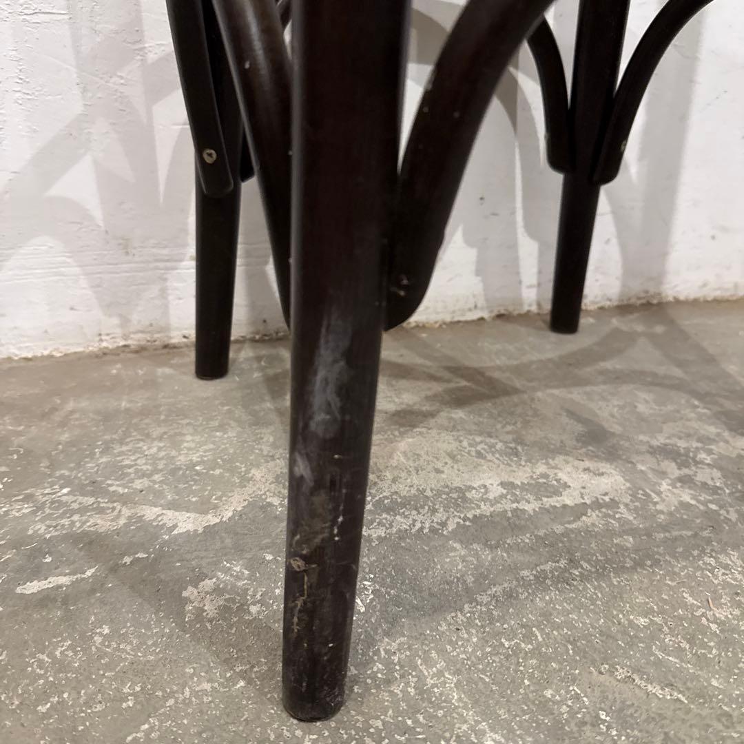 ヴィンテージ　ラウンド　スツール　ハイチェア　座面装飾　1