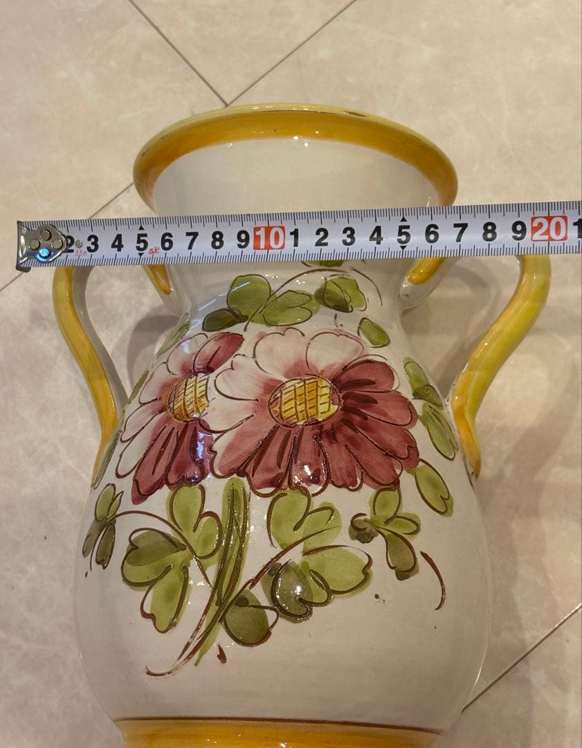 イタリア製花瓶　フラワーベース インテリア アンティーク 洋風花器