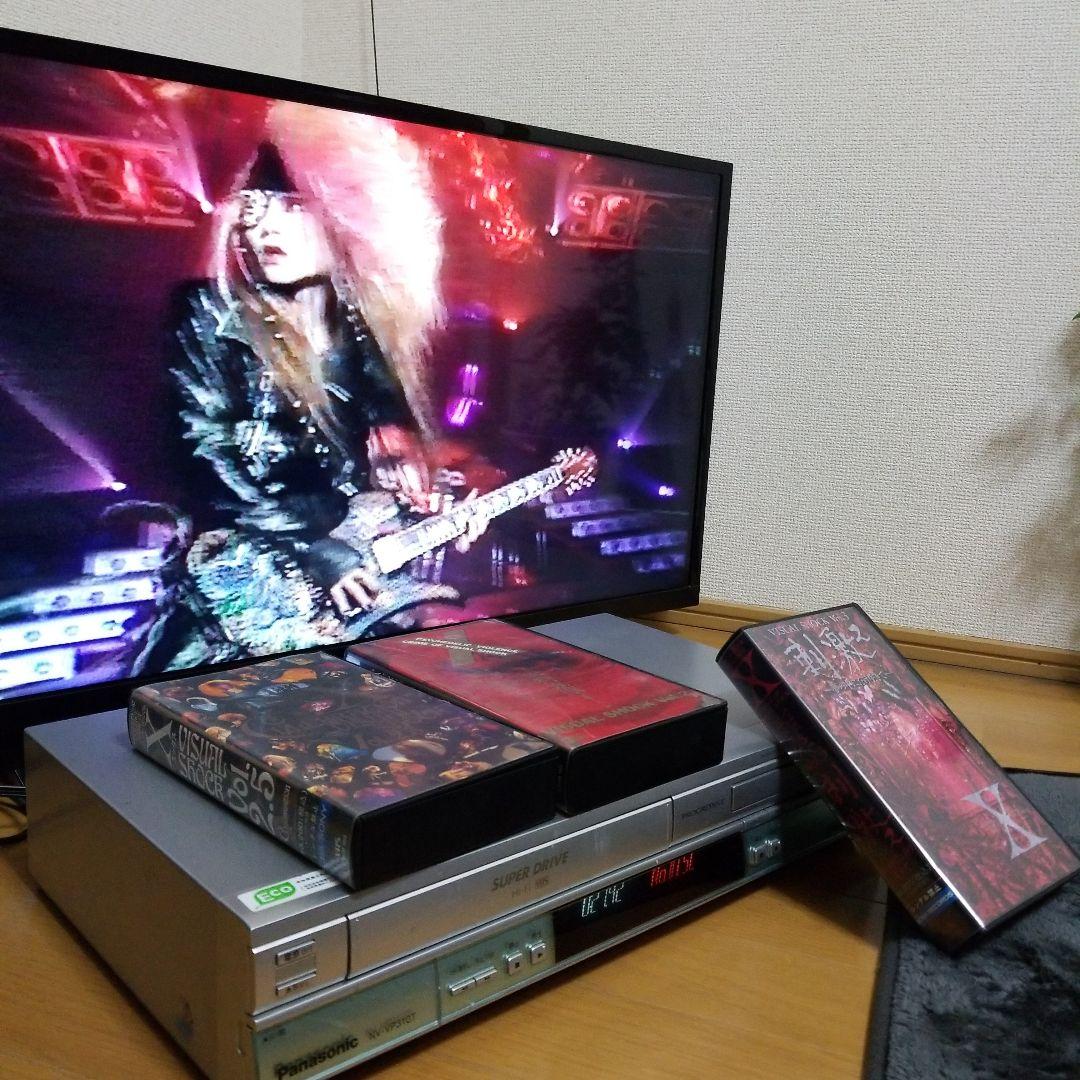 Panasonic DVDプレイヤー一体型ビデオ + ビデオテープ3本