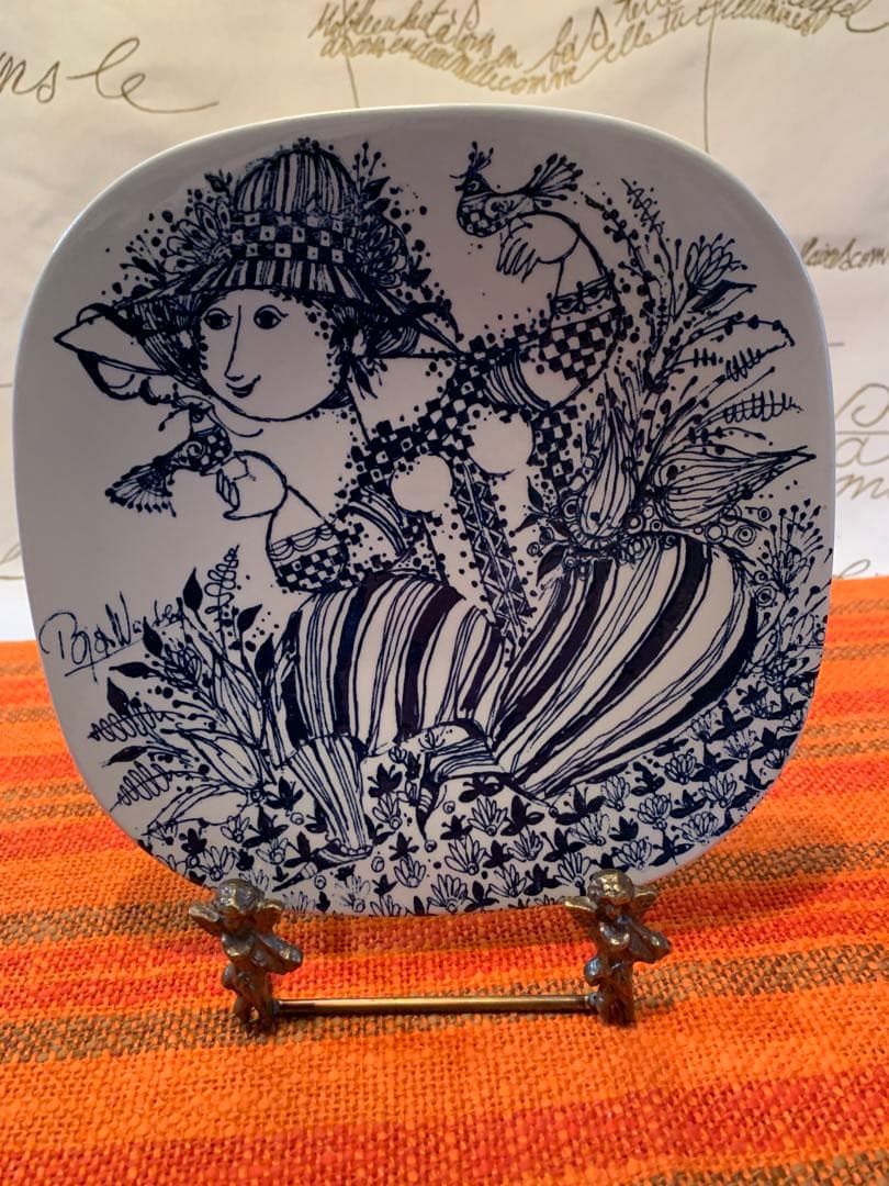 ビヨンヴィンブラッド　特価！可愛いニモール窯2枚セット・ペアで飾って下さい！