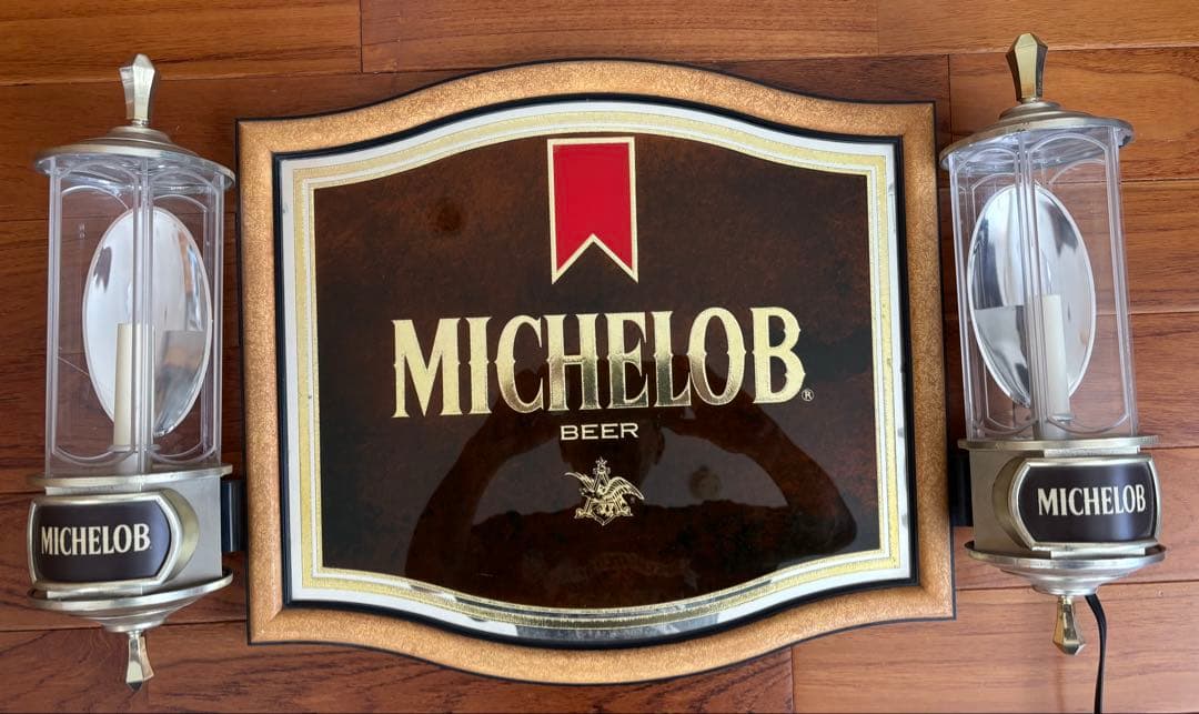Vintage Michelob Beer Lighted (パブミラー)