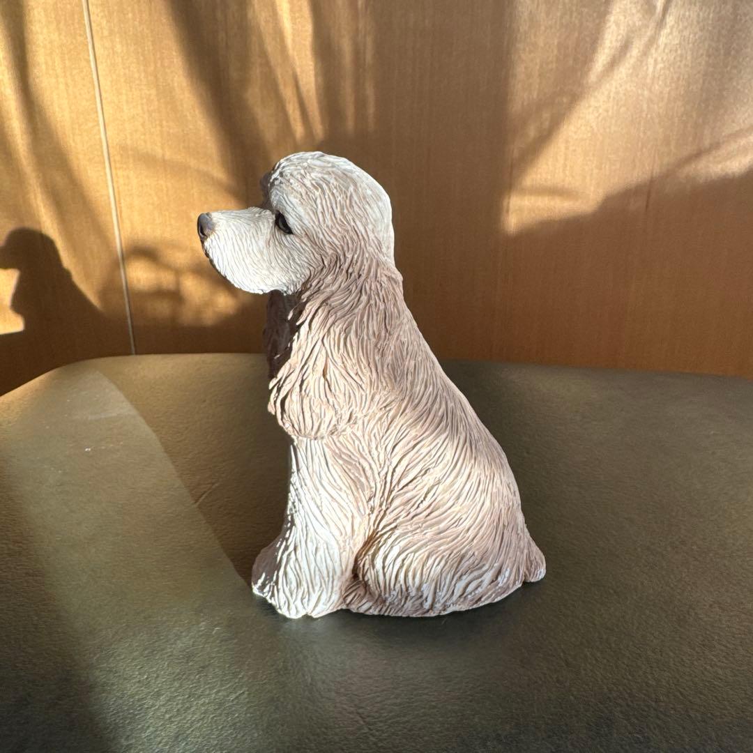 コッカースパニエル 置物　バフ　サンディキャスト