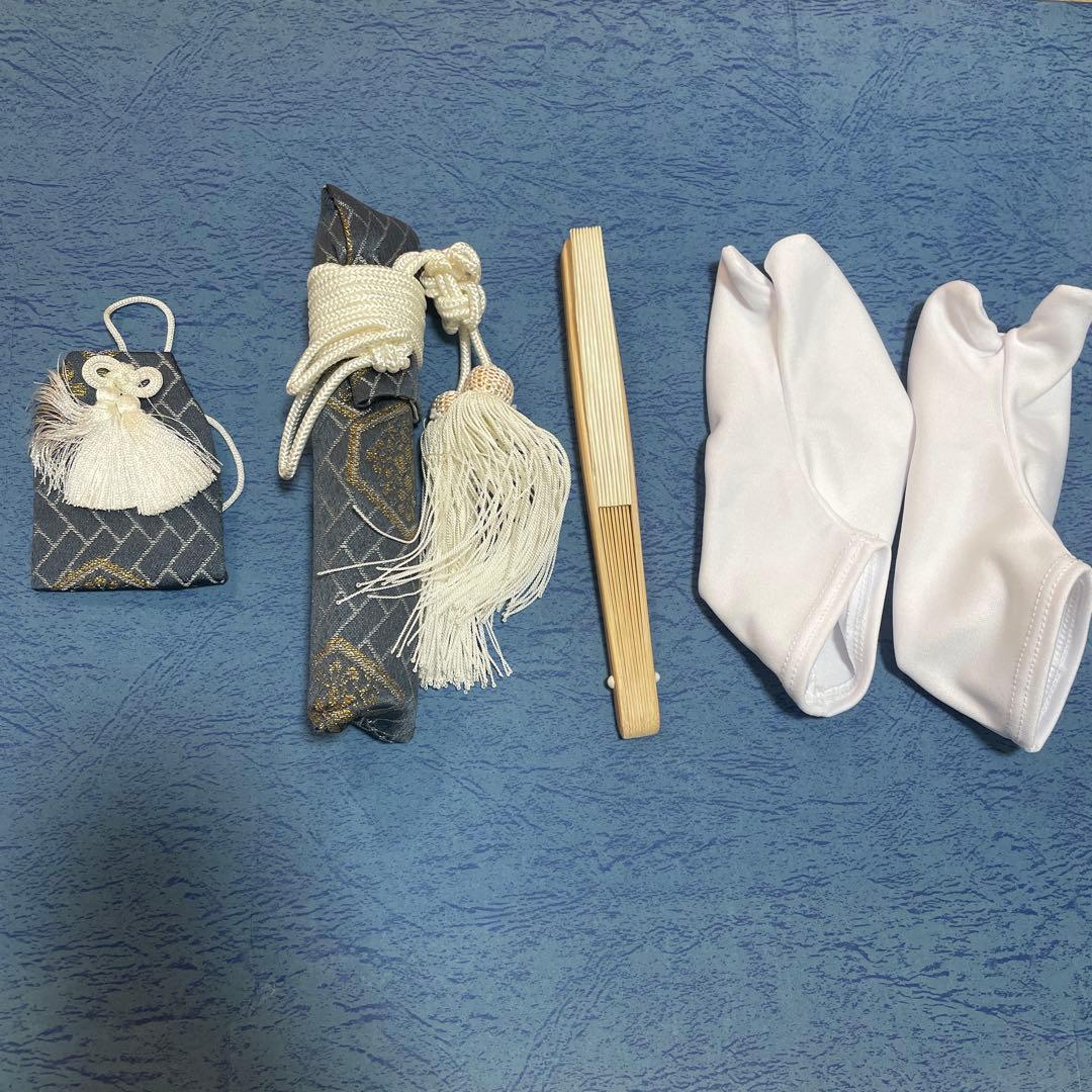 七五三用 金色と黒の着物　5歳児　七五三　着物