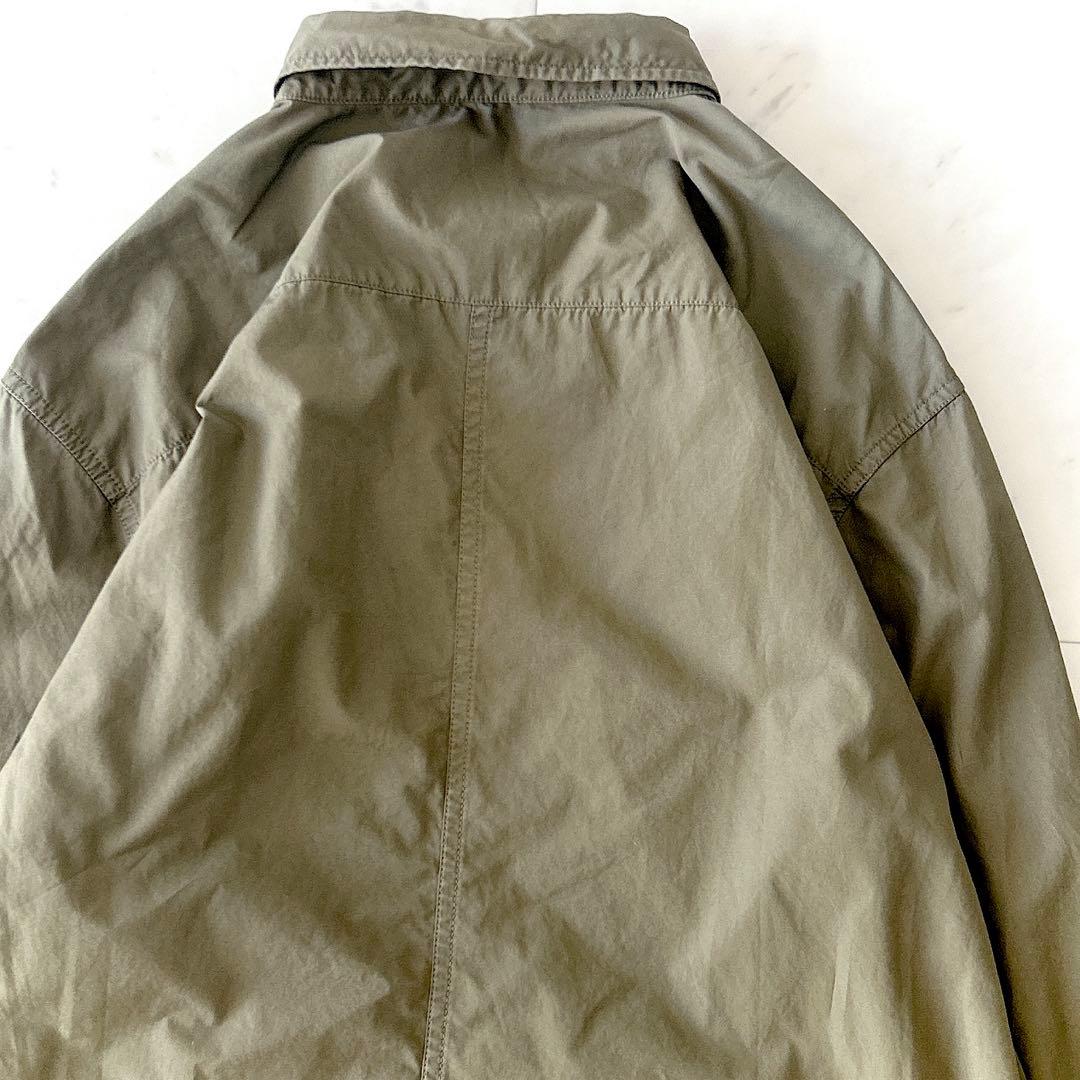 人気 ドゥーズィエムクラス オーバーサイズ ミリタリー シャツ カーキ長袖