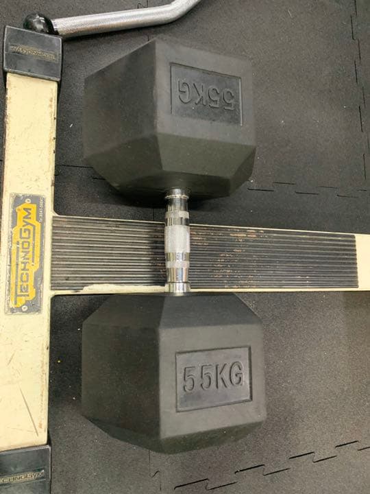 ヘックス  ラバーダンベル　55kg2個