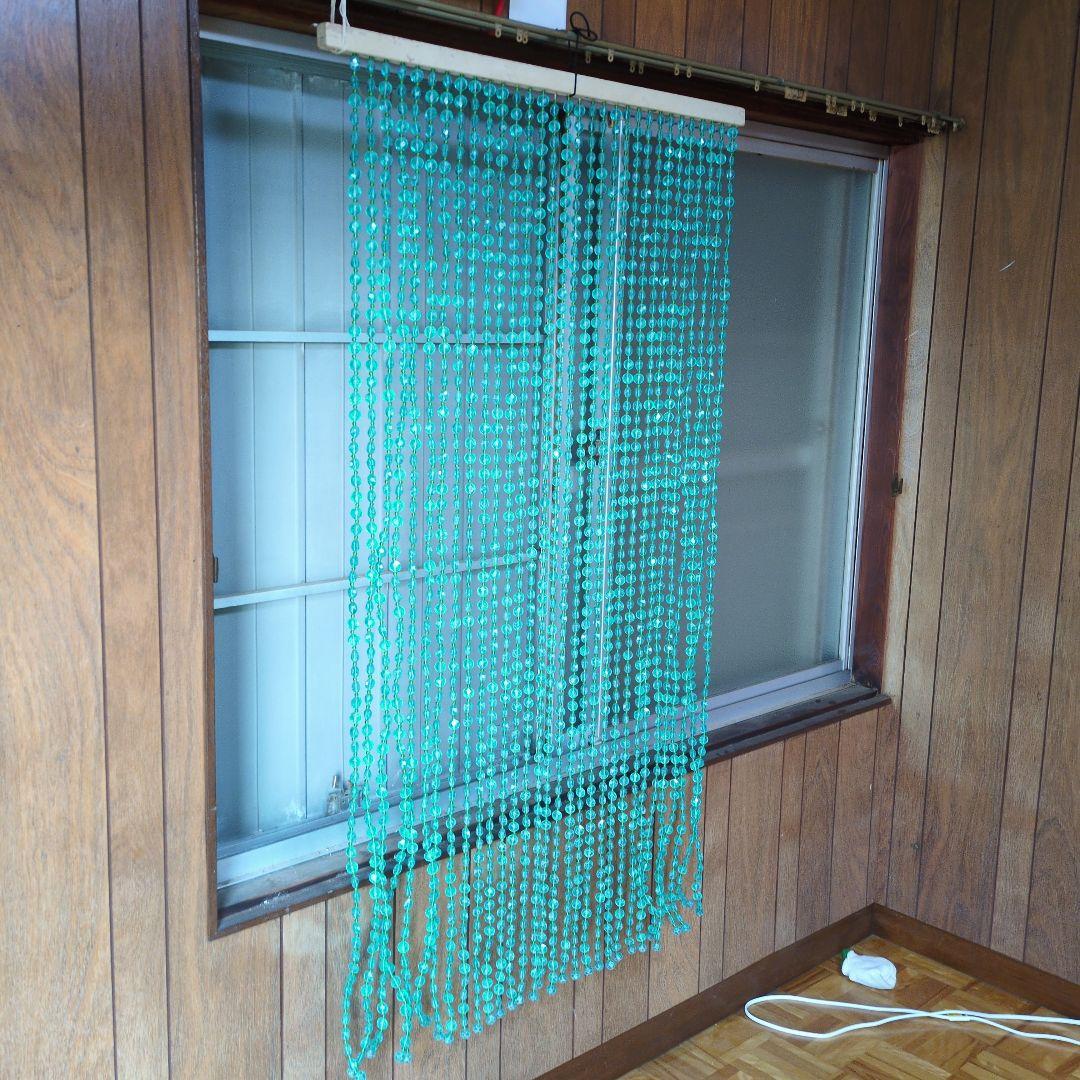 ★懐かしい〜★レトロポップな昭和のビーズのれん 玉すだれ 玉のれん 昭和レトロ